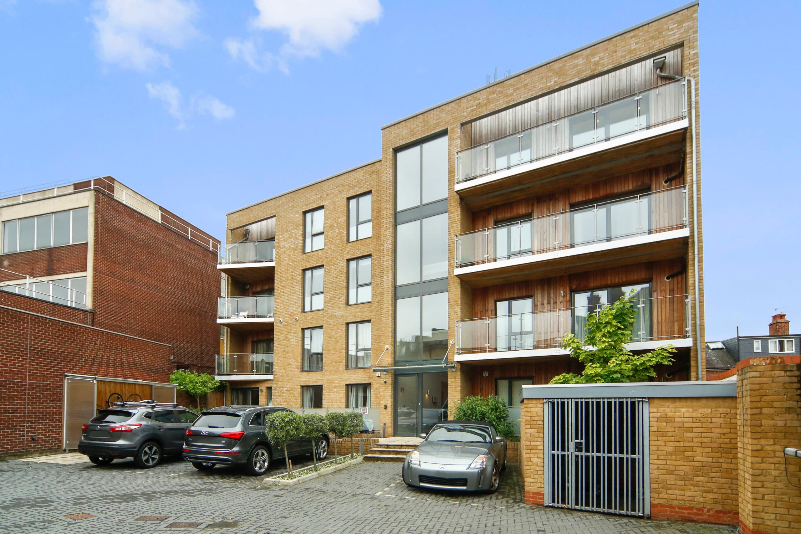 LDPG luxury residential development with modern patio and landscaping in South East London